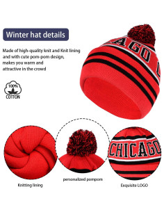 Gorro Beanie Clásico Vintage con Calavera y Guantes Cálidos 2