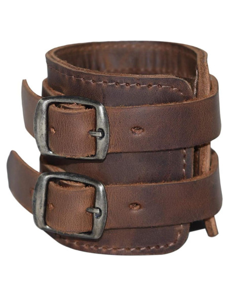 Cinturón de Muñeca Hide & Drink de Cuero Marrón Bourbon