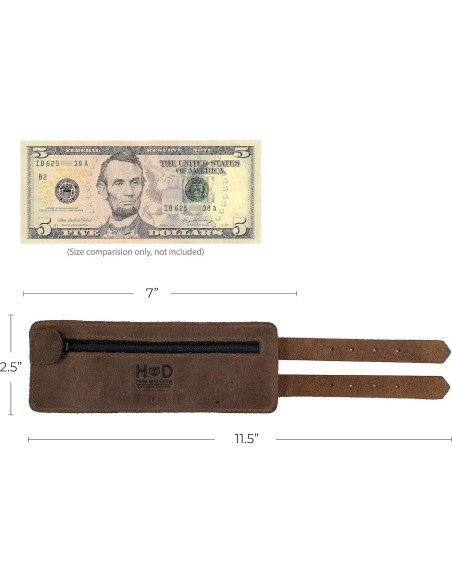 Cinturón de Muñeca Hide & Drink de Cuero Marrón Bourbon