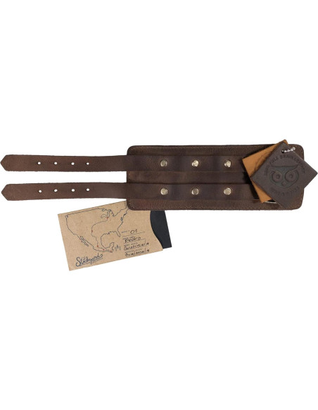 Cinturón de Muñeca Hide & Drink de Cuero Marrón Bourbon