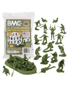 Soldados de Plástico BMC WW2 EE. UU. 31pc Verde OD