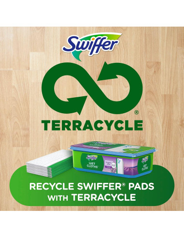 Paños de Mopa Húmedos Swiffer 24 Unidades Febreze Lavanda