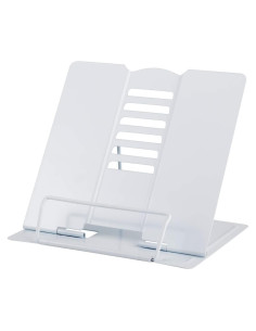Soporte de Libro Blizzow Ajustable Plegable Blanco 21x16 cm