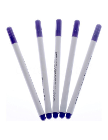 12 Bolígrafos Borrables con Agua USFEEL para Tela - Púrpura