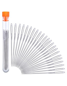 Juego de Agujas de Coser JNENERY 23 Piezas Ojo Grande 6cm