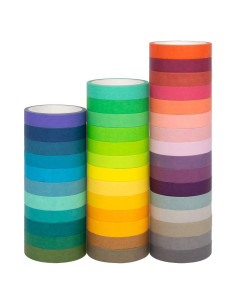Juego de 40 Rollos de Cinta Washi Decorativa Ieebee 0.76 cm