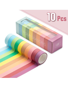 Juego de Cinta Washi Mr. Pen - 10 Piezas 1.52 cm Colores 2
