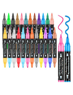 Juego de 24 Marcadores Acrílicos KEVIN&SASA CRAFTS Multicolor