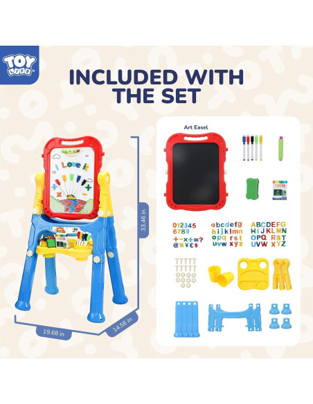 Caballete de Arte STEAM Life para Niños 4 en 1 Ajustable