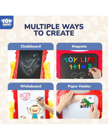 Caballete de Arte STEAM Life para Niños 4 en 1 Ajustable