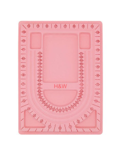 Tablero de Perlas H&W Rosa 32.7x24 cm para Joyería DIY