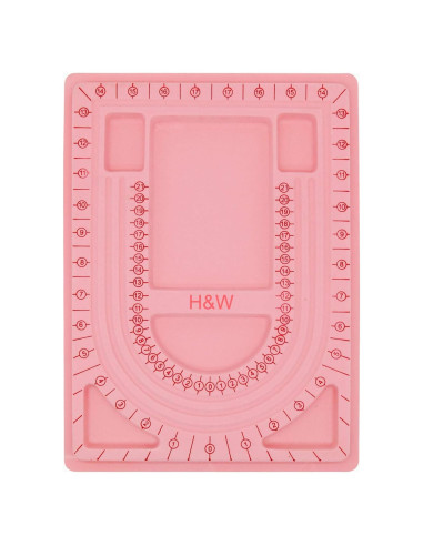 Tablero de Perlas H&W Rosa 32.7x24 cm para Joyería DIY