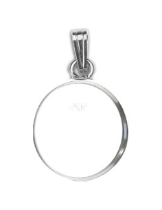 Pendiente de Bisel de Plata Esterlina 925 para Cabujón 16 mm