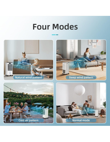 Acondicionador de Aire Portátil Feculs 3-en-1 7.48L 110V