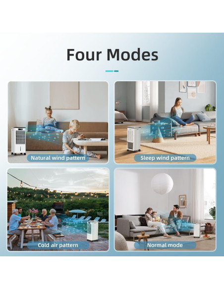 Acondicionador de Aire Portátil Feculs 3-en-1 7.48L 110V