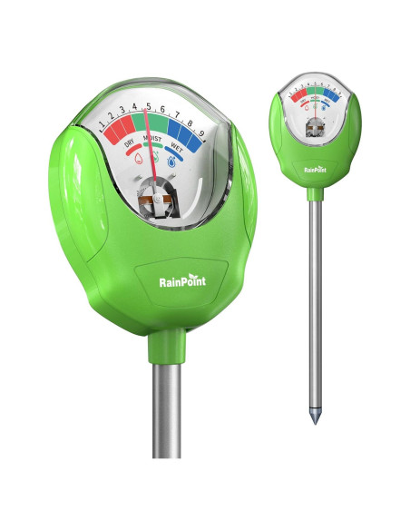 Medidor de Humedad del Suelo RAINPOINT DA01G Verde 30.96cm Medidor de Humedad del Suelo RAINPOINT DA01G Verde 30.96cm