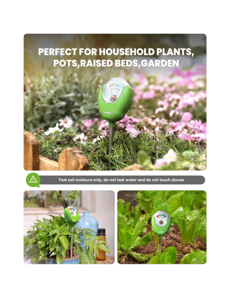 Medidor de Humedad del Suelo RAINPOINT DA01G Verde 30.96cm Medidor de Humedad del Suelo RAINPOINT DA01G Verde 30.96cm