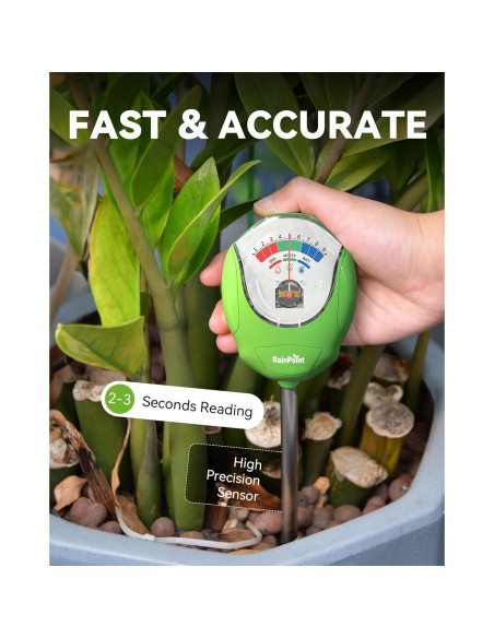 Medidor de Humedad del Suelo RAINPOINT DA01G Verde 30.96cm Medidor de Humedad del Suelo RAINPOINT DA01G Verde 30.96cm