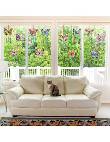 Kit de Campanas de Viento Colingmill 30 Piezas DIY Mariposa