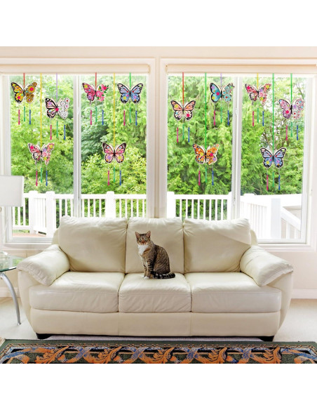 Kit de Campanas de Viento Colingmill 30 Piezas DIY Mariposa