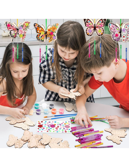 Kit de Campanas de Viento Colingmill 30 Piezas DIY Mariposa