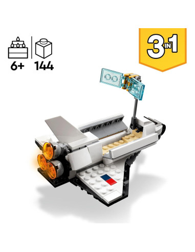 LEGO Creator 3 en 1 Transbordador Espacial 31134 - 144 Piezas
