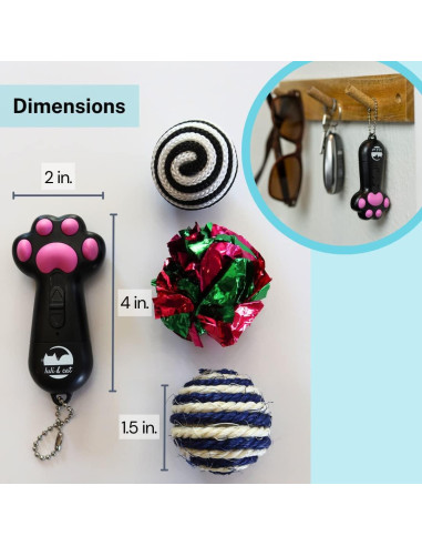 Juguete Láser Recargable para Gatos Luli & Cat - 3 Modos