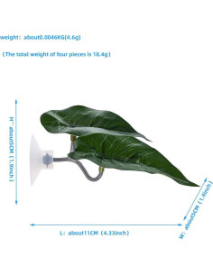 Paquete de 4 Hamacas de Hoja Betta CeniBble 10.9x4.8cm 2