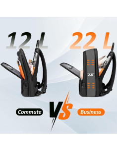 Mochila Expandible FENRUIEN para Laptop 15.6" Resistente 2