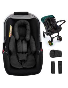 Cojín Soporte Cabeza y Cuerpo Auto Bebé Negro 0-12M