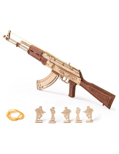 Rompecabezas 3D de Madera ROKR AK47 - 315 Piezas DIY