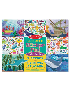 Bloc de Actividades de Pegatinas Reutilizables Melissa & Doug - Bajo el Mar