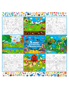 Bloc de Actividades con Pegatinas Reutilizables SpriteGru 33x28cm