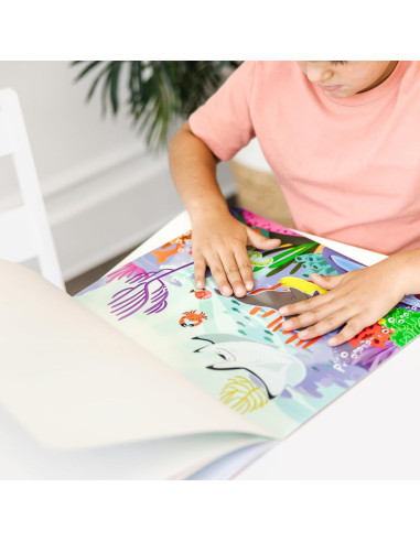 Bloc de Actividades de Pegatinas Reutilizables Melissa & Doug - Bajo el Mar
