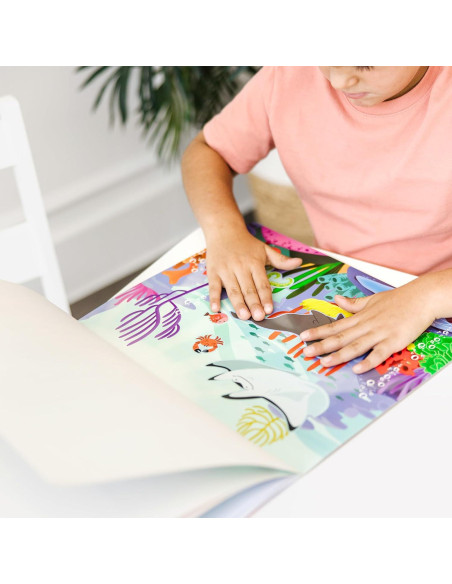 Bloc de Actividades de Pegatinas Reutilizables Melissa & Doug - Bajo el Mar
