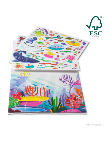 Bloc de Actividades de Pegatinas Reutilizables Melissa & Doug - Bajo el Mar