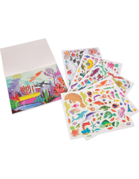 Bloc de Actividades de Pegatinas Reutilizables Melissa & Doug - Bajo el Mar