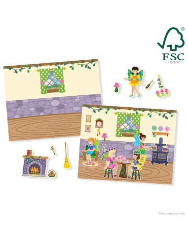 Almohadilla de Calcomanías Reutilizables Melissa & Doug Hadas