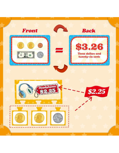 Juego de Actividad de Dinero Dingliu - 60 Billetes y Monedas