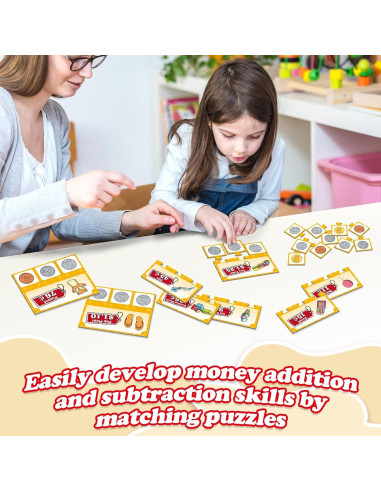 Juego de Actividad de Dinero Dingliu - 60 Billetes y Monedas