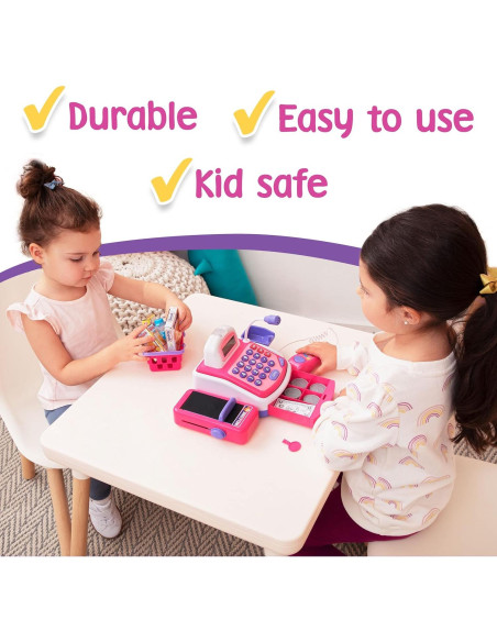 Caja Registradora Electrónica Prextex con Dinero de Juguete