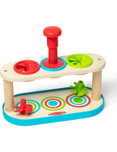 Juguete de Desarrollo Melissa & Doug con Trompos 2+ - Madera FSC