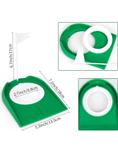 Paquete de 2 tazas de putting Eaezerav para golf 2