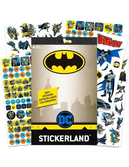 Conjunto de Calcomanías Liga de la Justicia DC Comics 350 Piezas