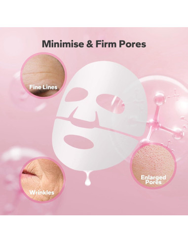 Mascarilla Facial de Bio-Colágeno FairyFace - 5 Unidades