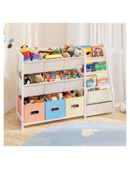 Estantería Organizador de Juguetes HAVLOTII SJ13 3 Estantes 10 Contenedores