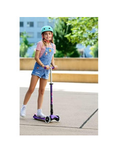 Scooter Micro Maxi Deluxe Plegable LED para Niños 5-12 Años 2