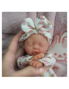 Muñeca Reborn Mini de Silicona Mire & Mire 17.78 cm Realista