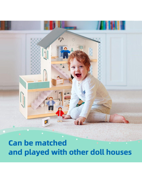 Juego de Muebles de Casa de Muñecas TOOKYLAND 26 Piezas