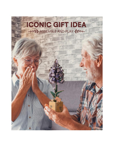 Rompecabezas 3D de Madera Wowood Lila 154 Piezas